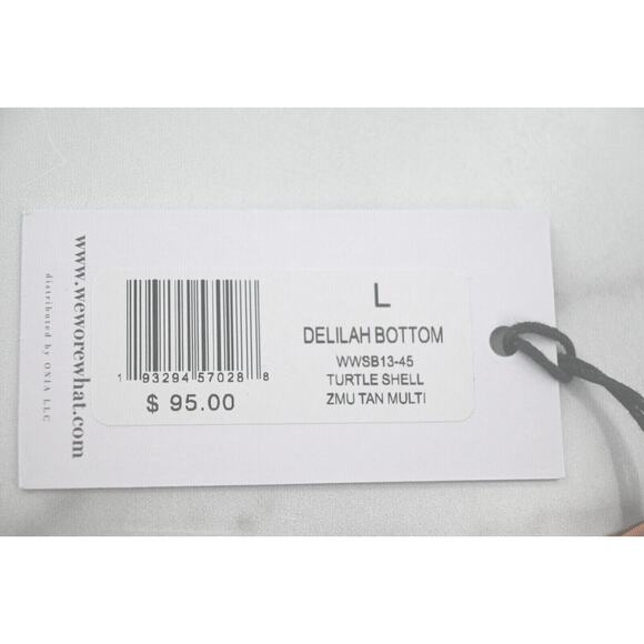 WeWoreWhat Turtle Shell Claudia Top Delilah Bottom Bikini Separates or Set L XL - Picture 10 of 10